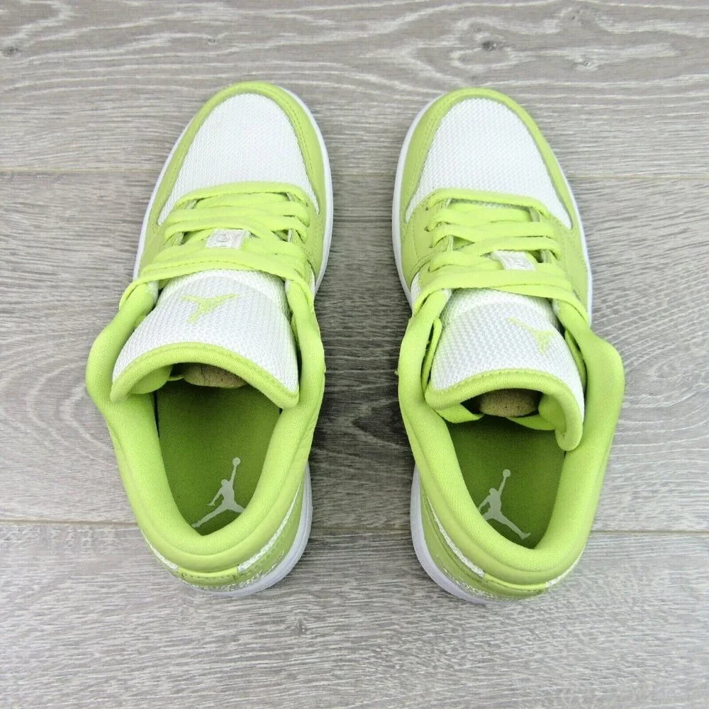 Air Jordan 1 Low SE Summit White Limelight Womens Size 8.5 NEW - Picture 8 of 14